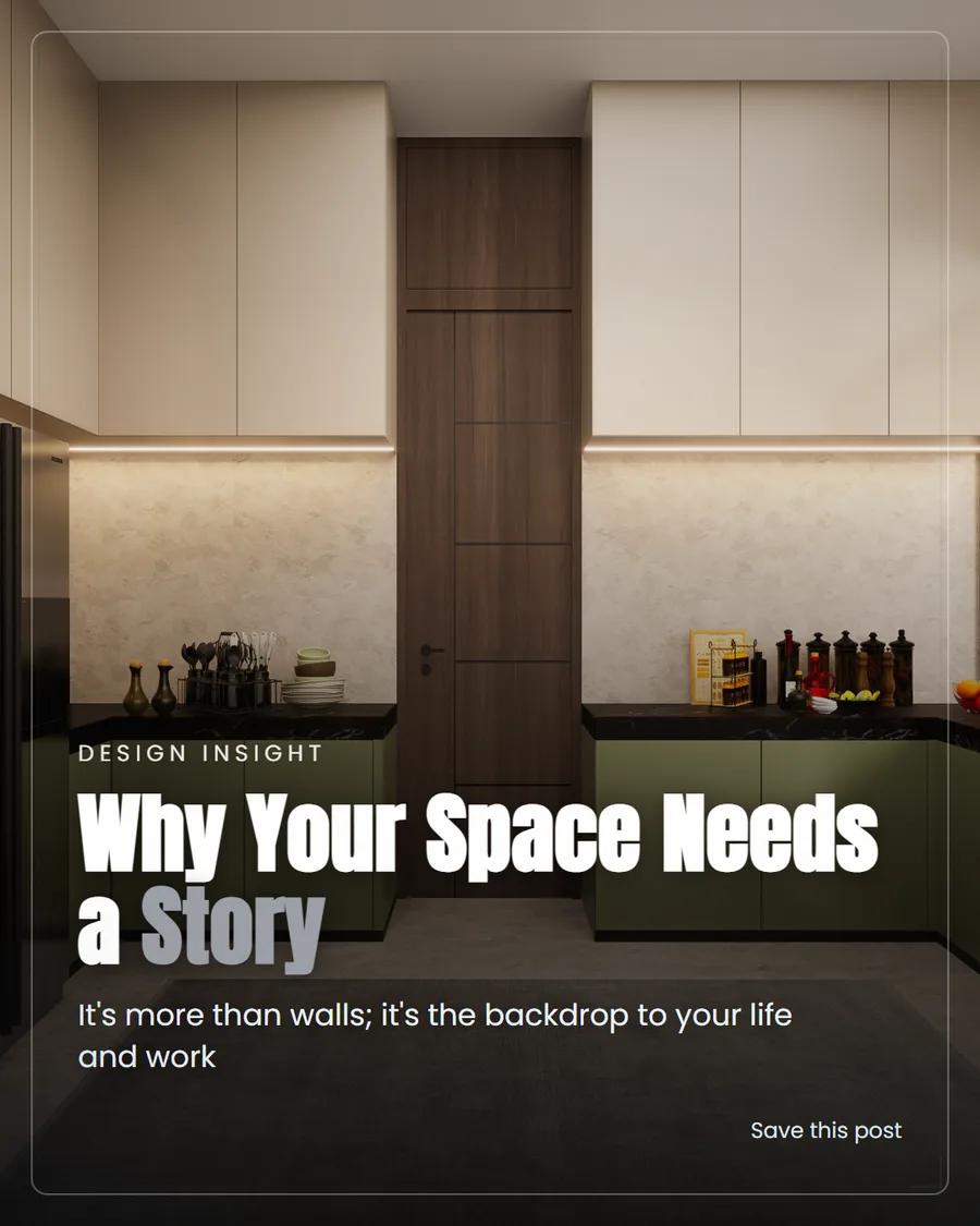 Olive lacquer, black stone, and a run of bottles that says someone actually cooks here. A kitchen starts reading as a ro